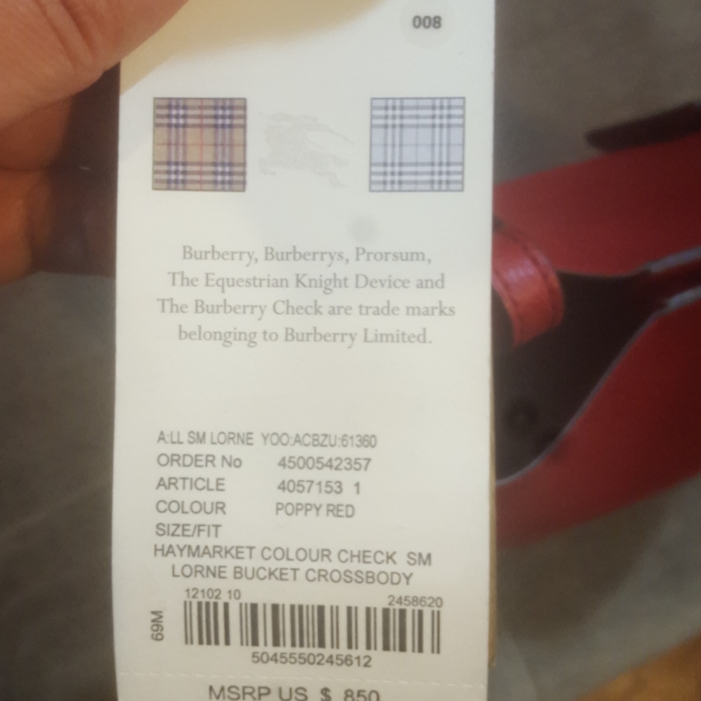 New Burberry Lorne bucket crossbody - Picture 5 of 7
